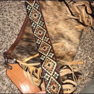 Running Roan Hair on Hide bag